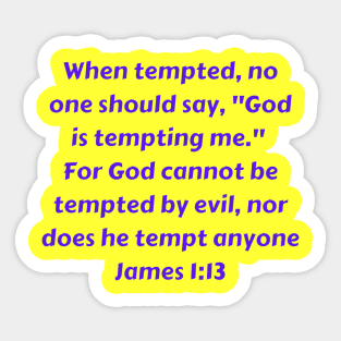 Bible Verse James 1:13 Sticker